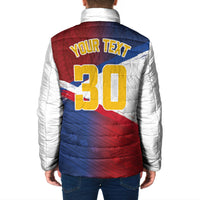 Philippines Basketball Custom Padded Jacket Pilipinas Tribal Pattern