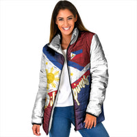 Philippines Basketball Custom Padded Jacket Pilipinas Tribal Pattern