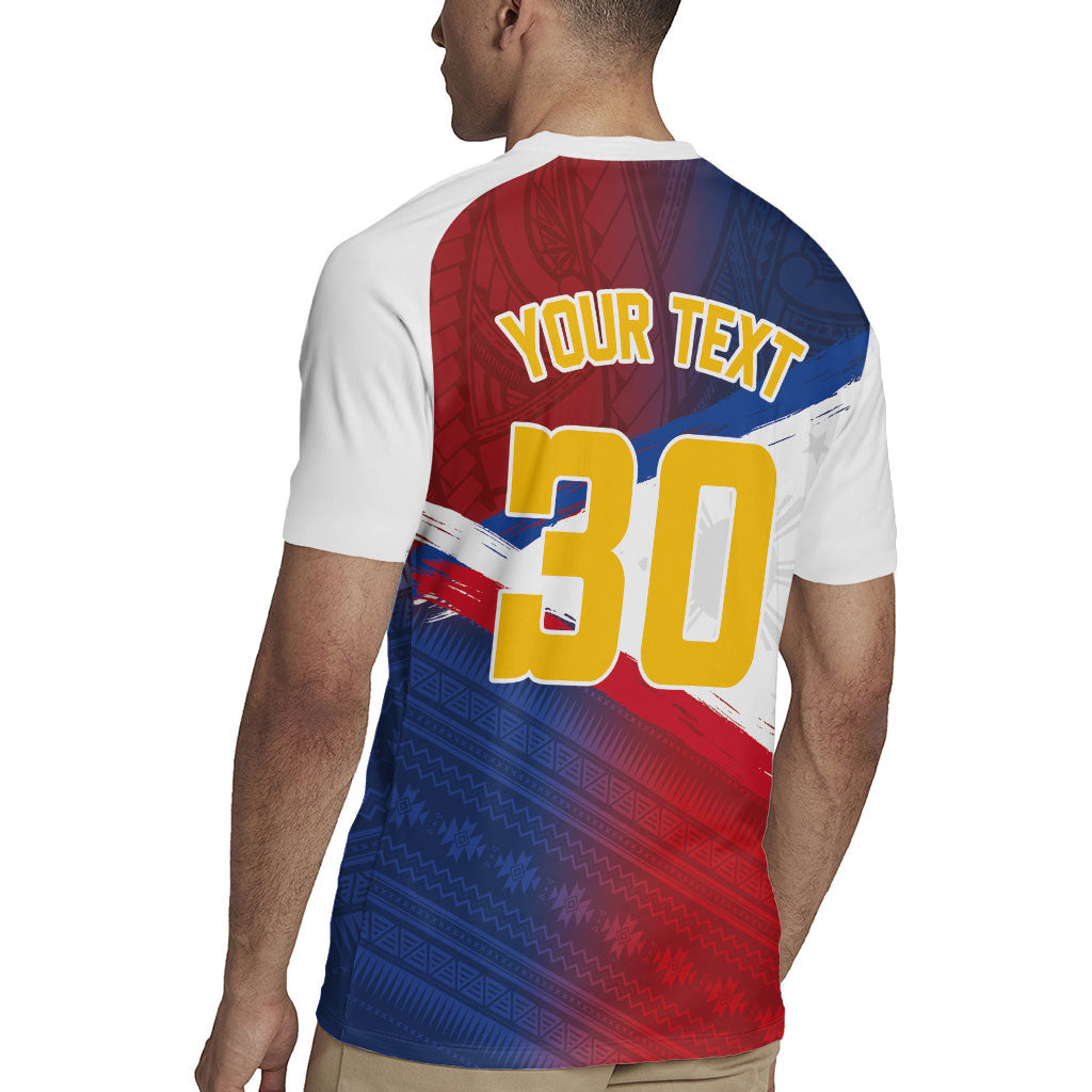 Philippines Basketball Custom Rugby Jersey Pilipinas Tribal Pattern LT03 - Polynesian Pride