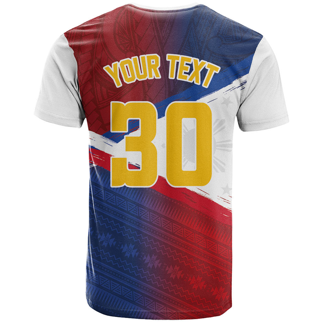 Philippines Basketball Custom T Shirt Pilipinas Tribal Pattern LT03 - Polynesian Pride