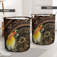 Papua New Guinea and Indonesia Batik Laundry Basket Bird of Paradise with Tribal Batik Patterns LT03 - Polynesian Pride