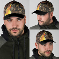 Papua New Guinea and Indonesia Batik Classic Cap Bird of Paradise with Tribal Batik Patterns