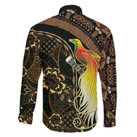 Papua New Guinea and Indonesia Batik Family Matching Short Sleeve Bodycon Dress and Hawaiian Shirt Bird of Paradise with Tribal Batik Patterns LT03 - Polynesian Pride