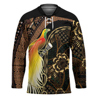 Papua New Guinea and Indonesia Batik Hockey Jersey Bird of Paradise with Tribal Batik Patterns LT03 Unisex Multicolor - Polynesian Pride