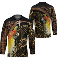 Papua New Guinea and Indonesia Batik Hockey Jersey Bird of Paradise with Tribal Batik Patterns LT03 - Polynesian Pride
