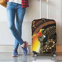 Papua New Guinea and Indonesia Batik Luggage Cover Bird of Paradise with Tribal Batik Patterns LT03 - Polynesian Pride
