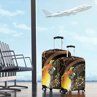 Papua New Guinea and Indonesia Batik Luggage Cover Bird of Paradise with Tribal Batik Patterns LT03 - Polynesian Pride