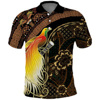 Papua New Guinea and Indonesia Batik Polo Shirt Bird of Paradise with Tribal Batik Patterns LT03 Multicolor - Polynesian Pride