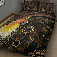 Papua New Guinea and Indonesia Batik Quilt Bed Set Bird of Paradise with Tribal Batik Patterns LT03 - Polynesian Pride