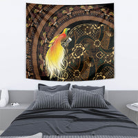 Papua New Guinea and Indonesia Batik Tapestry Bird of Paradise with Tribal Batik Patterns LT03 - Polynesian Pride