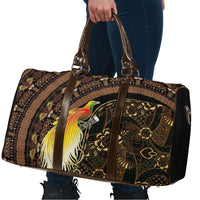 Papua New Guinea and Indonesia Batik Travel Bag Bird of Paradise with Tribal Batik Patterns LT03 - Polynesian Pride