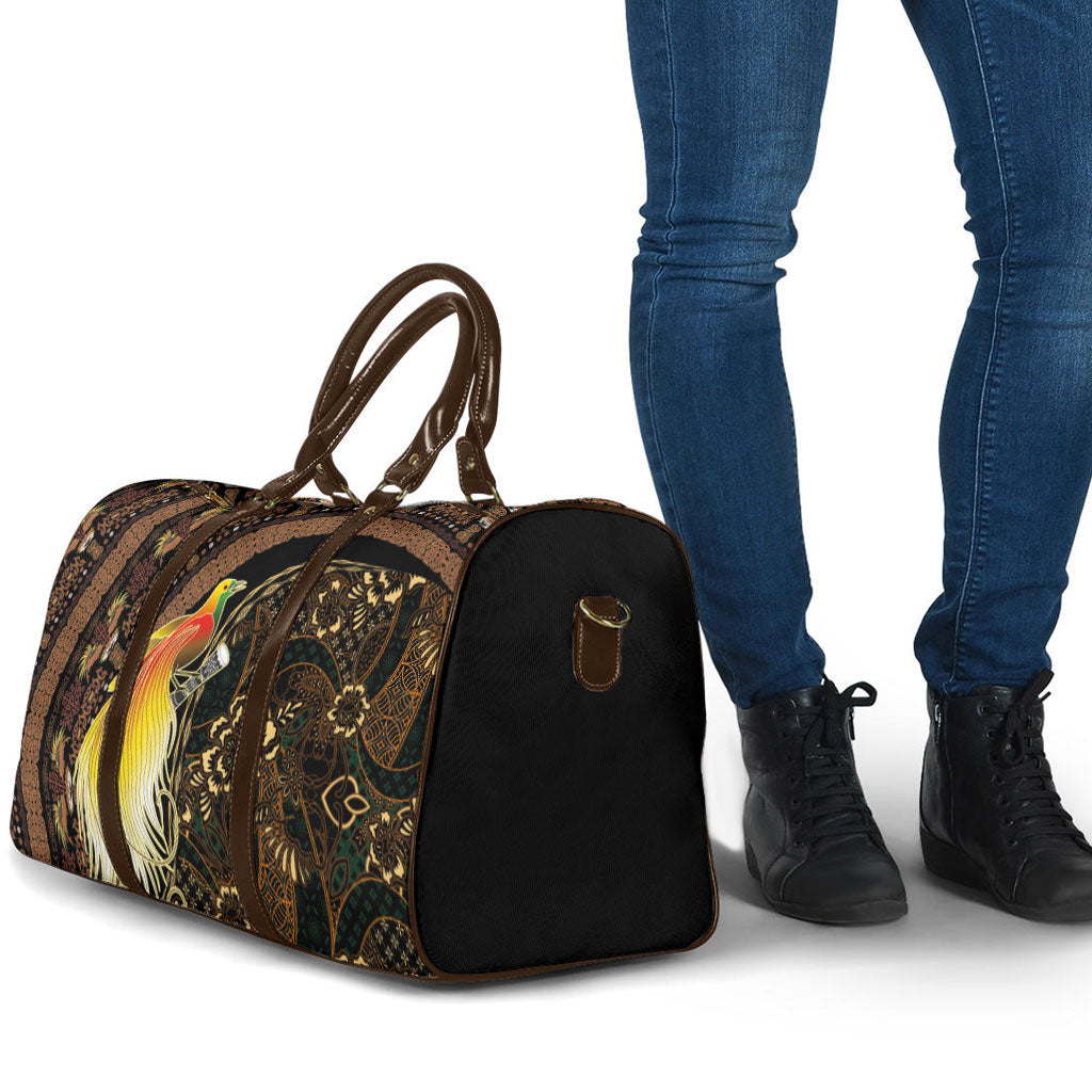 Papua New Guinea and Indonesia Batik Travel Bag Bird of Paradise with Tribal Batik Patterns LT03 - Polynesian Pride