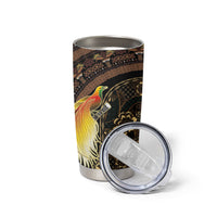 Papua New Guinea and Indonesia Batik Tumbler Cup Bird of Paradise with Tribal Batik Patterns LT03 - Polynesian Pride