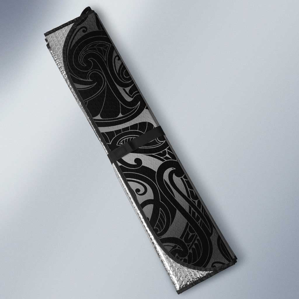 Custom Aotearoa South Africa Rugby Freedom Cup Auto Sun Shade Maori Silver Fern Art and Sporty Flag SA LT03 - Polynesian Pride