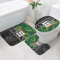 Custom Aotearoa South Africa Rugby Freedom Cup Bathroom Set Maori Silver Fern Art and Sporty Flag SA LT03 - Polynesian Pride