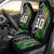 Custom Aotearoa South Africa Rugby Freedom Cup Car Seat Cover Maori Silver Fern Art and Sporty Flag SA - Polynesian Pride
