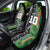 Custom Aotearoa South Africa Rugby Freedom Cup Car Seat Cover Maori Silver Fern Art and Sporty Flag SA - Polynesian Pride