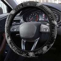 Aotearoa South Africa Rugby Freedom Cup Steering Wheel Cover Maori Silver Fern Art and Sporty Flag SA LT03 - Polynesian Pride