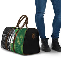 Custom Aotearoa South Africa Rugby Freedom Cup Travel Bag Maori Silver Fern Art and Sporty Flag SA LT03 - Polynesian Pride