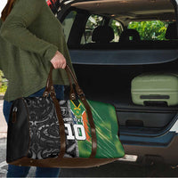 Custom Aotearoa South Africa Rugby Freedom Cup Travel Bag Maori Silver Fern Art and Sporty Flag SA LT03 - Polynesian Pride