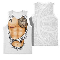 Samoan Tatau Basketball Jersey Tattoo Reveal Effect LT03 - Polynesian Pride