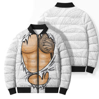 Samoan Tatau Bomber Puffer Jacket Tattoo Reveal Effect LT03 - Polynesian Pride