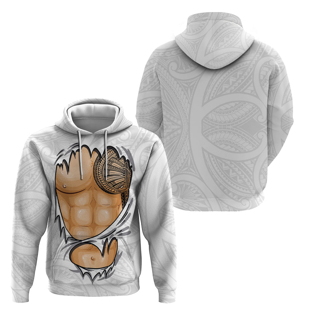 Samoan Tatau Hoodie Tattoo Reveal Effect LT03 - Polynesian Pride