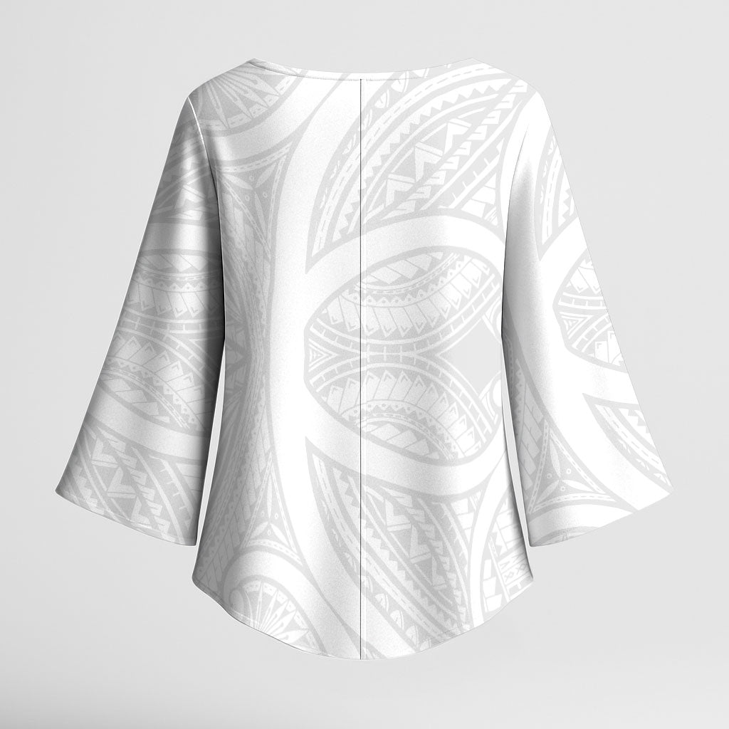 Samoan Tatau Kimono Sleeve Blouse Tattoo Reveal Effect LT03 - Polynesian Pride