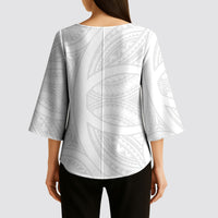 Samoan Tatau Kimono Sleeve Blouse Tattoo Reveal Effect LT03 - Polynesian Pride