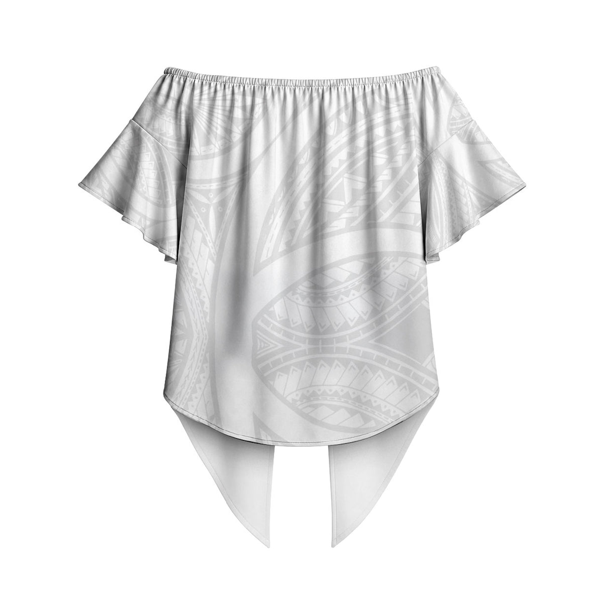 Samoan Tatau Off Shoulder Wrap Waist Top Tattoo Reveal Effect LT03 - Polynesian Pride