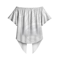 Samoan Tatau Off Shoulder Wrap Waist Top Tattoo Reveal Effect LT03 - Polynesian Pride