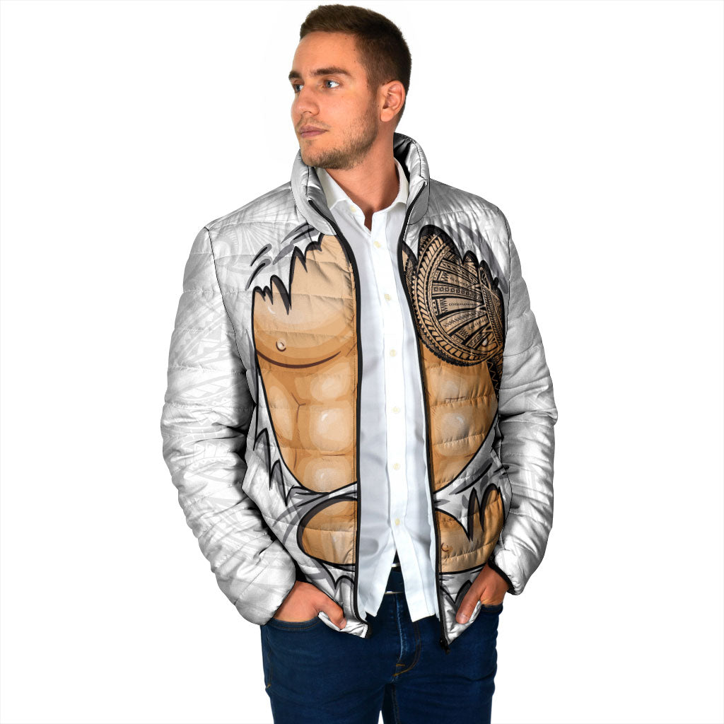 Samoan Tatau Padded Jacket Tattoo Reveal Effect LT03 - Polynesian Pride