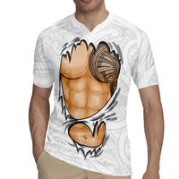 Samoan Tatau Rugby Jersey Tattoo Reveal Effect LT03 - Polynesian Pride