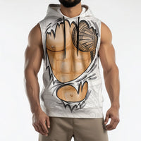 Samoan Tatau Sleeveless Hoodie Tattoo Reveal Effect LT03 - Polynesian Pride