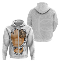 Samoan Tatau Zip Hoodie Tattoo Reveal Effect LT03 - Polynesian Pride
