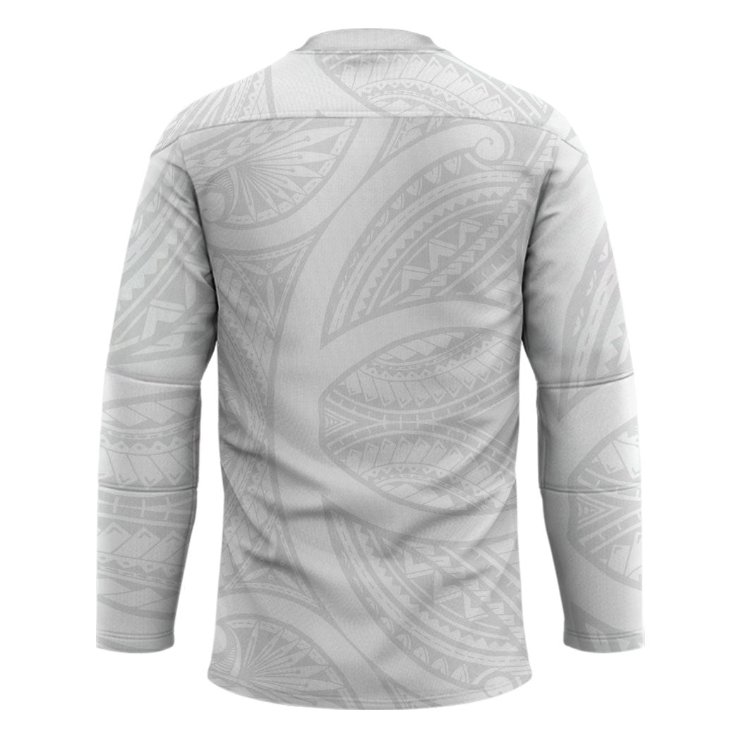 Hawaiian Kakau Hockey Jersey Aquaman Tattoo Reveal Effect LT03 - Polynesian Pride