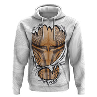 Hawaiian Kakau Hoodie Aquaman Tattoo Reveal Effect LT03 Pullover Hoodie White - Polynesian Pride