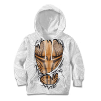 Hawaiian Kakau Kid Hoodie Aquaman Tattoo Reveal Effect LT03 Hoodie White - Polynesian Pride