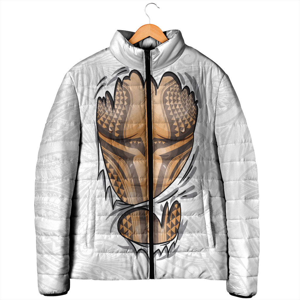 Hawaiian Kakau Padded Jacket Aquaman Tattoo Reveal Effect LT03 - Polynesian Pride