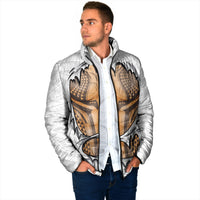 Hawaiian Kakau Padded Jacket Aquaman Tattoo Reveal Effect LT03 - Polynesian Pride