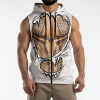 Hawaiian Kakau Sleeveless Zip Hoodie Aquaman Tattoo Reveal Effect LT03 - Polynesian Pride