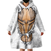 Hawaiian Kakau Wearable Blanket Hoodie Aquaman Tattoo Reveal Effect LT03 - Polynesian Pride