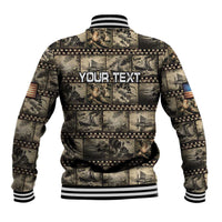Pearl Harbor Remembrance Day Personalized Baseball Jacket Memories of December 7 with Red Poppy Lei LT03 - Polynesian Pride