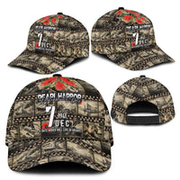 Pearl Harbor Remembrance Day Personalized Classic Cap Memories of December 7 with Red Poppy Lei - Polynesian Pride