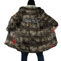 Pearl Harbor Remembrance Day Personalized Cloak Memories of December 7 with Red Poppy Lei - Polynesian Pride