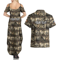 Pearl Harbor Remembrance Day Personalized Couples Matching Summer Maxi Dress and Hawaiian Shirt Memories of December 7 with Red Poppy Lei LT03 - Polynesian Pride