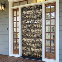 Pearl Harbor Remembrance Day Personalized Door Cover Memories of December 7 with Red Poppy Lei LT03 - Polynesian Pride