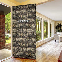 Pearl Harbor Remembrance Day Personalized Door Cover Memories of December 7 with Red Poppy Lei LT03 - Polynesian Pride