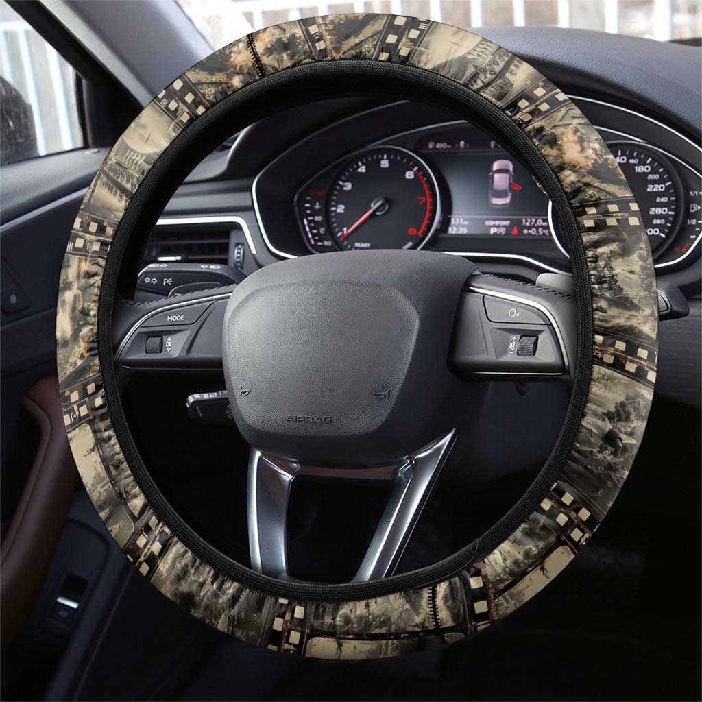 Pearl Harbor Remembrance Day Steering Wheel Cover Memories of December 7 with Red Poppy Lei LT03 - Polynesian Pride