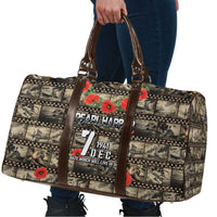 Pearl Harbor Remembrance Day Travel Bag Memories of December 7 with Red Poppy Lei LT03 - Polynesian Pride